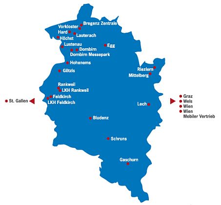 Hypo Landesbank Vorarlberg branches